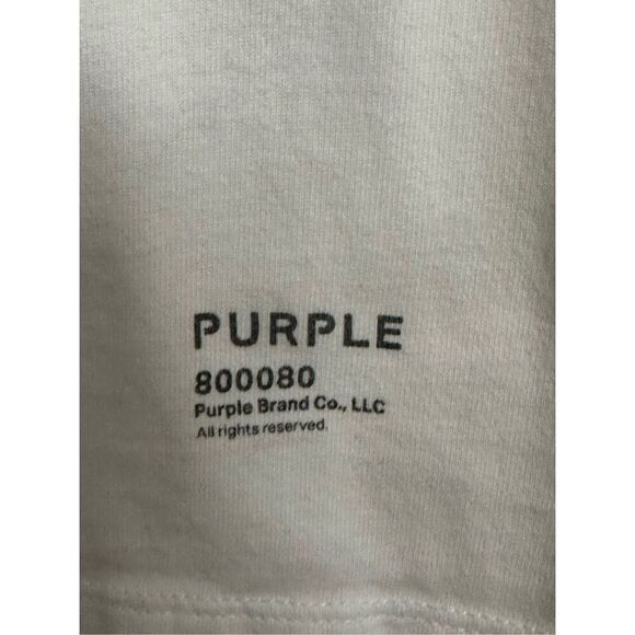 Purple Brand T Shirt  White Size: L - Picture 8 of 9